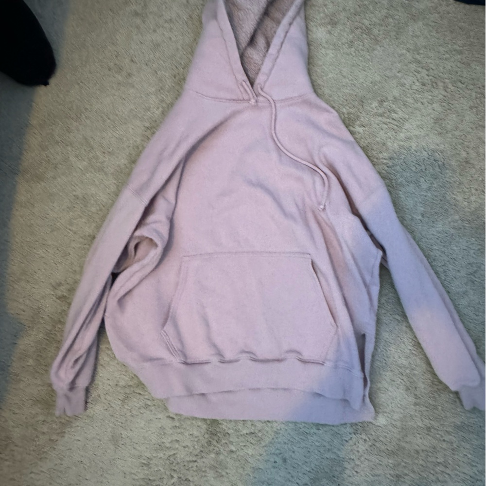 American eagle oversized pink hoodie